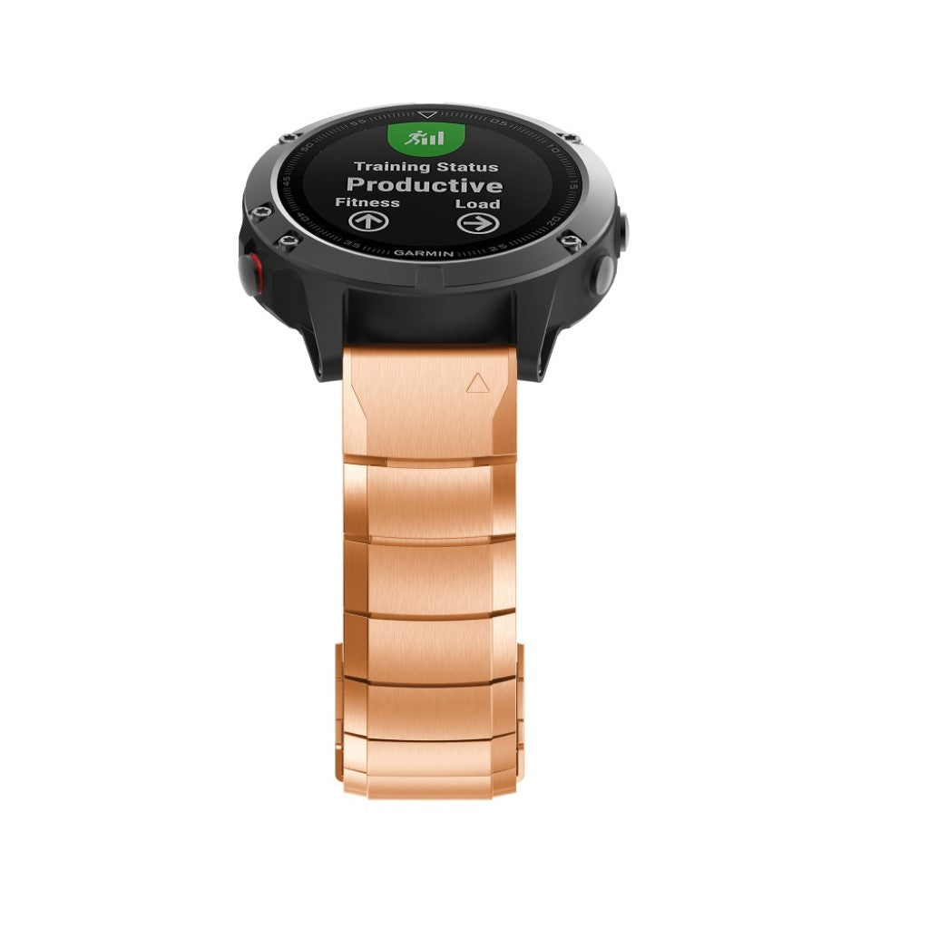 Elegant Garmin Fenix 6 Metal Rem - Pink#serie_2