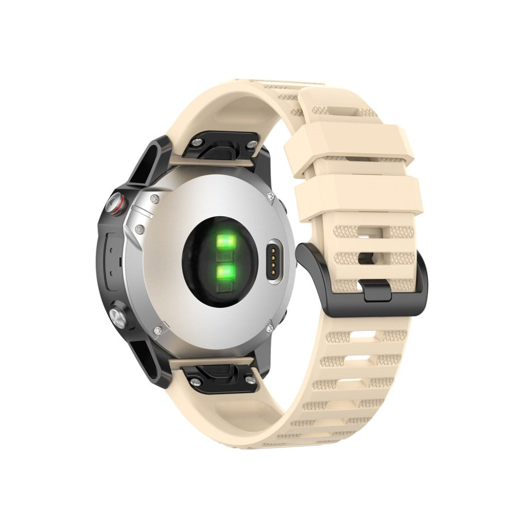 Mega kønt Garmin Fenix 6 Silikone Rem - Brun#serie_10