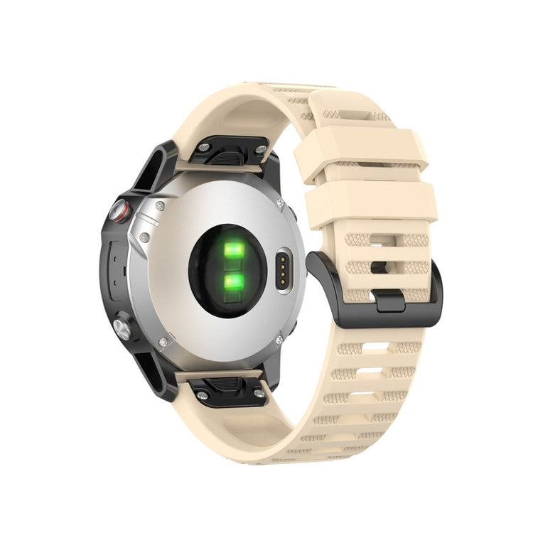 Mega kønt Garmin Fenix 6 Silikone Rem - Brun#serie_10