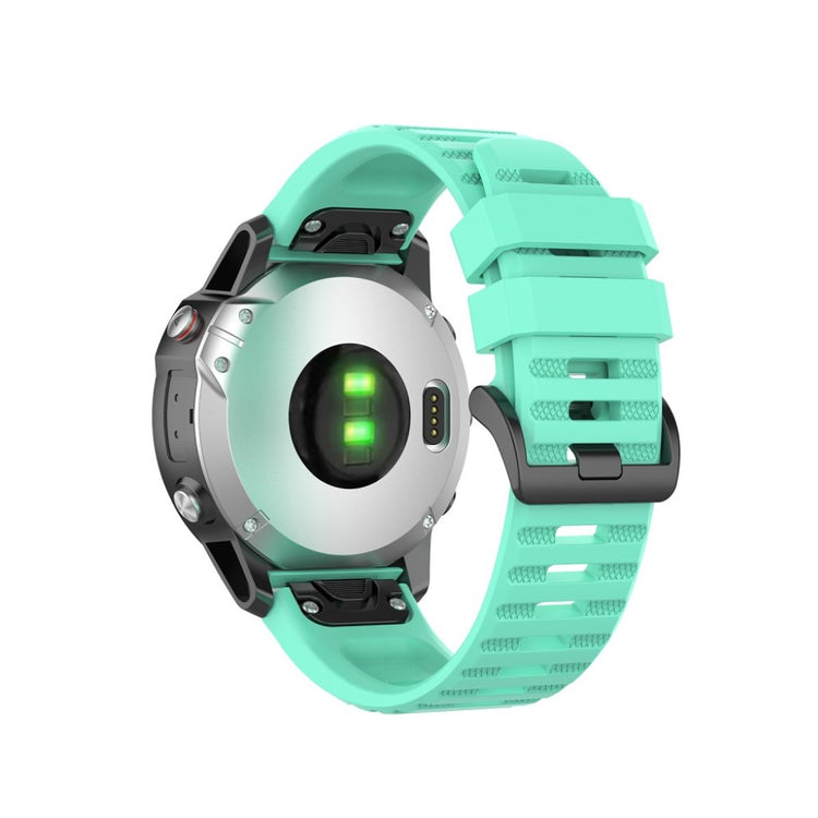 Mega kønt Garmin Fenix 6 Silikone Rem - Blå#serie_3
