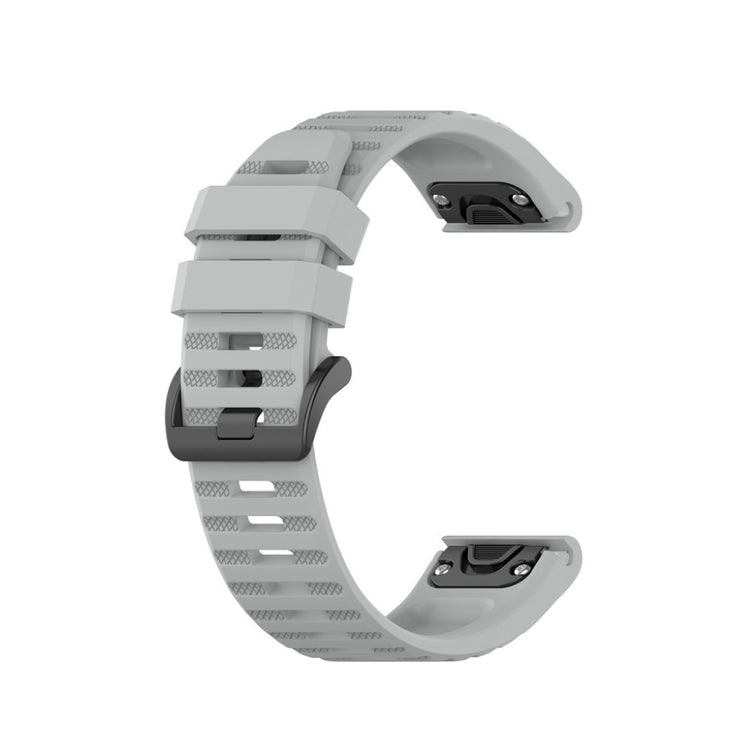 Mega kønt Garmin Fenix 6 Silikone Rem - Sølv#serie_5