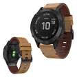 Incredibly strong Garmin Fenix 6X Genuine Leather Strap