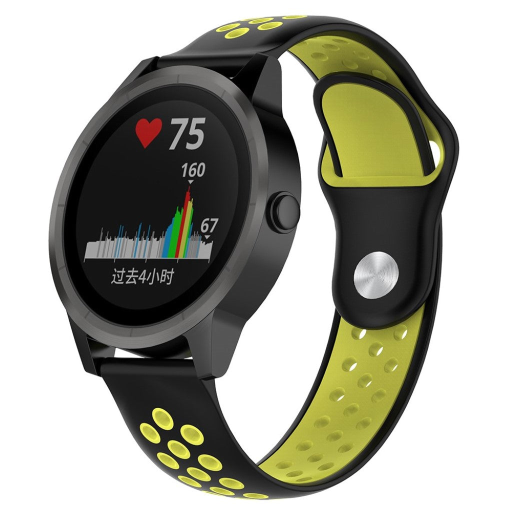 Vildt fantastisk Garmin Venu Silikone Rem - Sort#serie_1