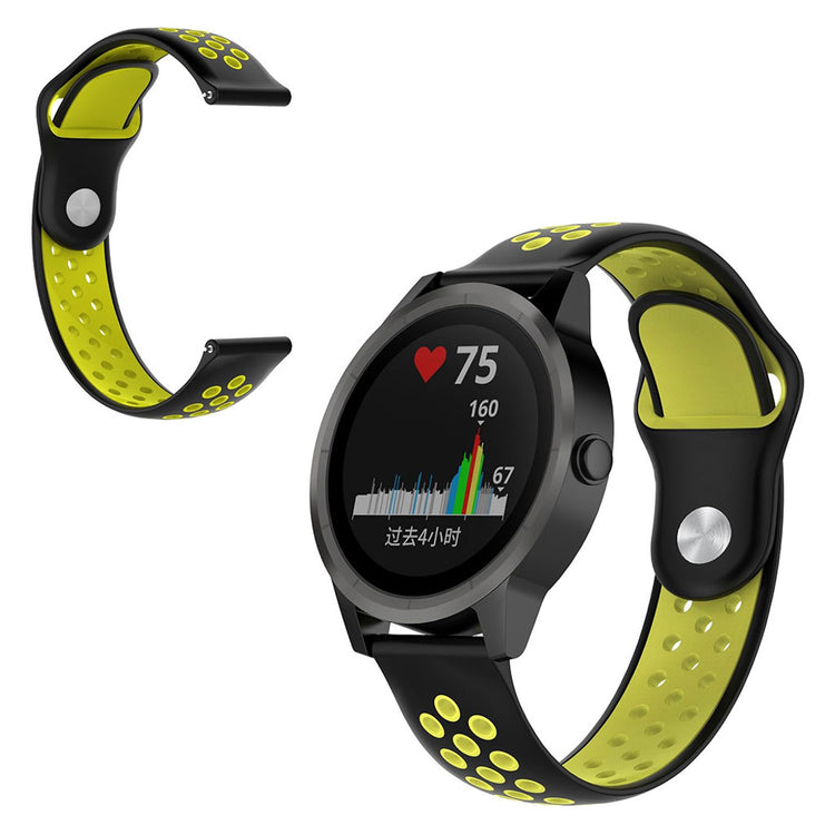 Vildt fantastisk Garmin Venu Silikone Rem - Sort#serie_1