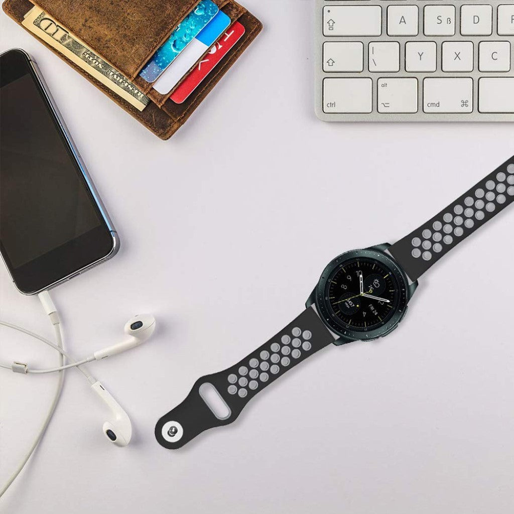 Fremragende Garmin Venu Silikone Rem - Sort#serie_3