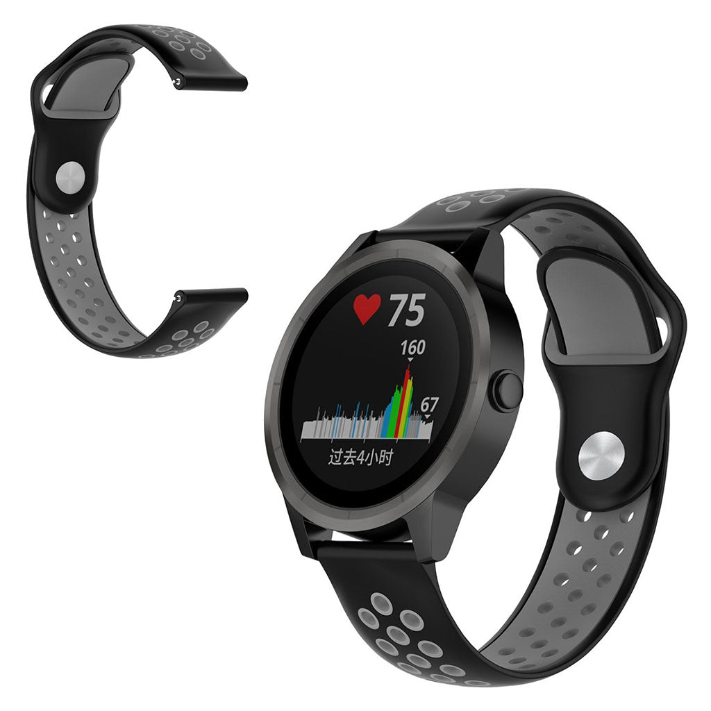 Fremragende Garmin Venu Silikone Rem - Sort#serie_3