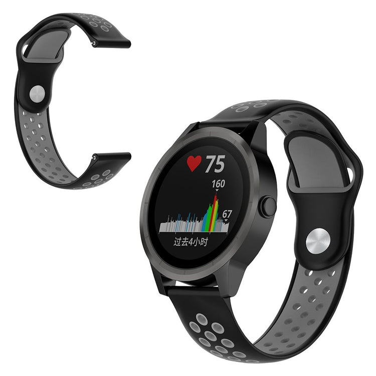 Fremragende Garmin Venu Silikone Rem - Sort#serie_3