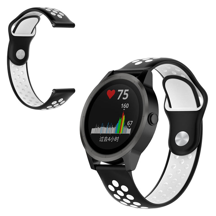 Vildt fantastisk Garmin Venu Silikone Rem - Sort#serie_5
