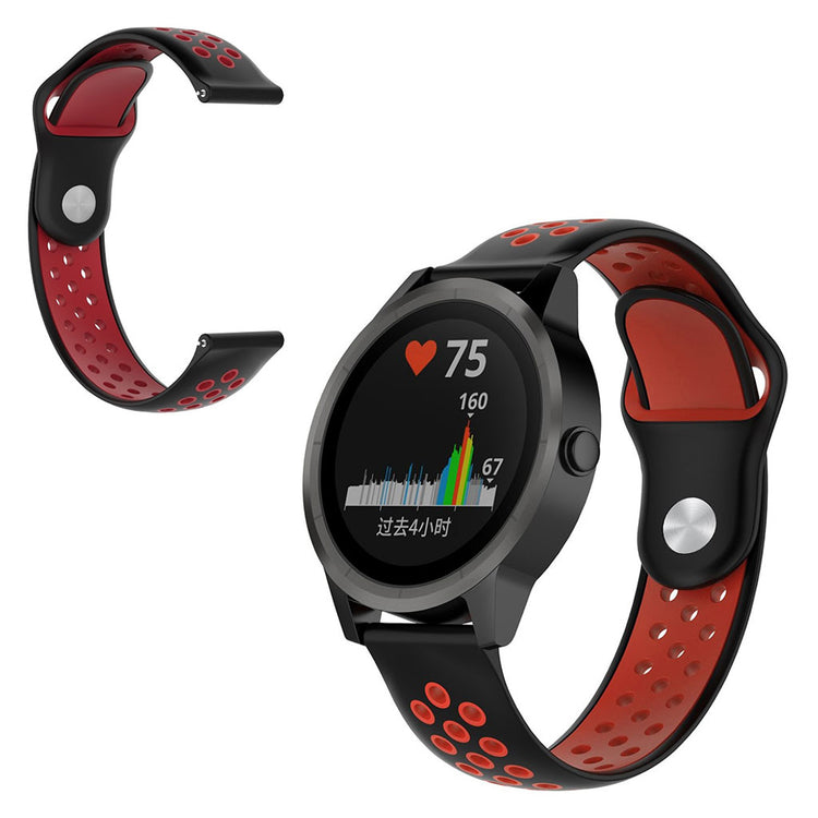 Vildt fantastisk Garmin Venu Silikone Rem - Sort#serie_6