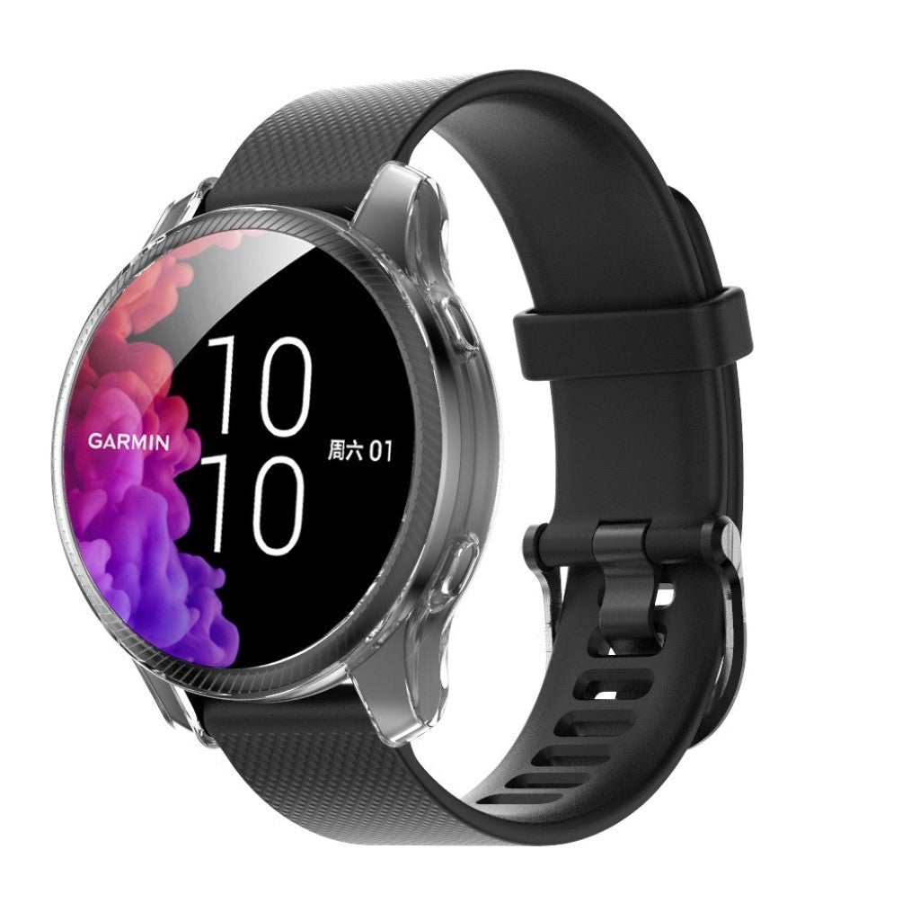 Vildt fed Garmin Venu Silikone Rem - Gennemsigtig#serie_2