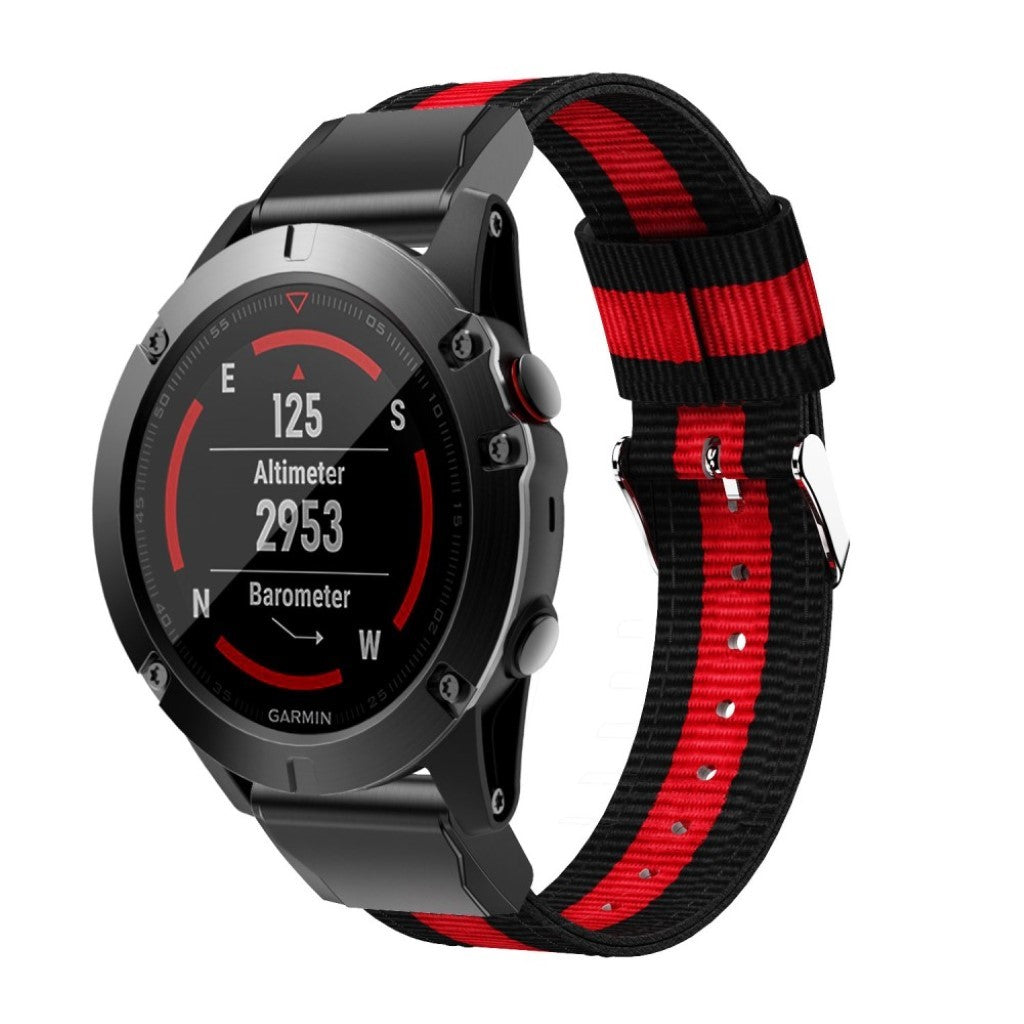 Vildt cool Garmin Venu Nylon Rem - Sort#serie_1