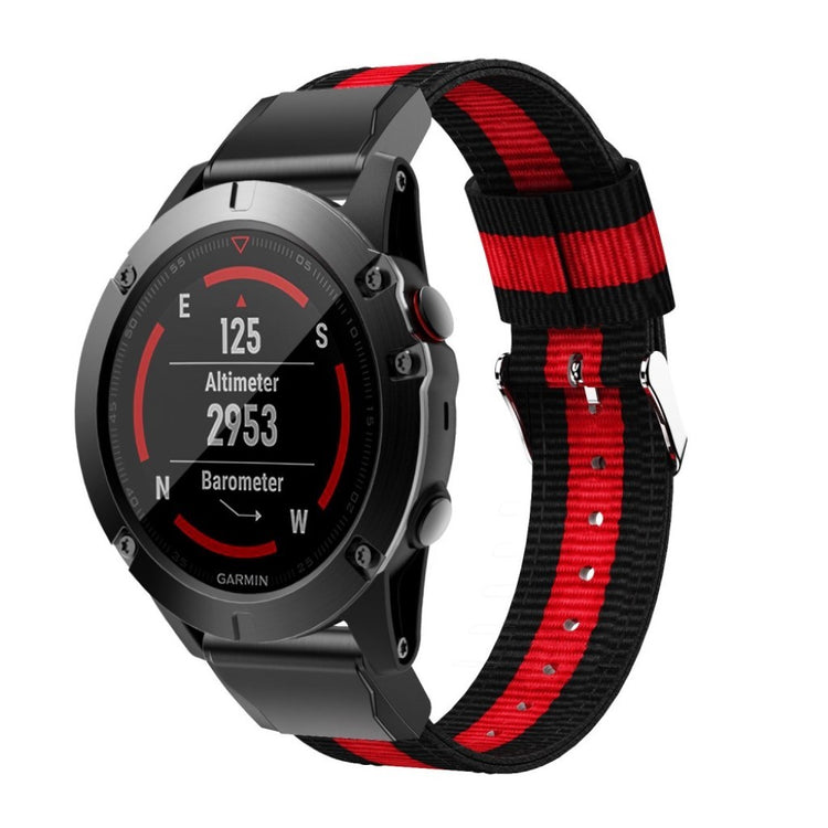 Vildt cool Garmin Venu Nylon Rem - Sort#serie_1