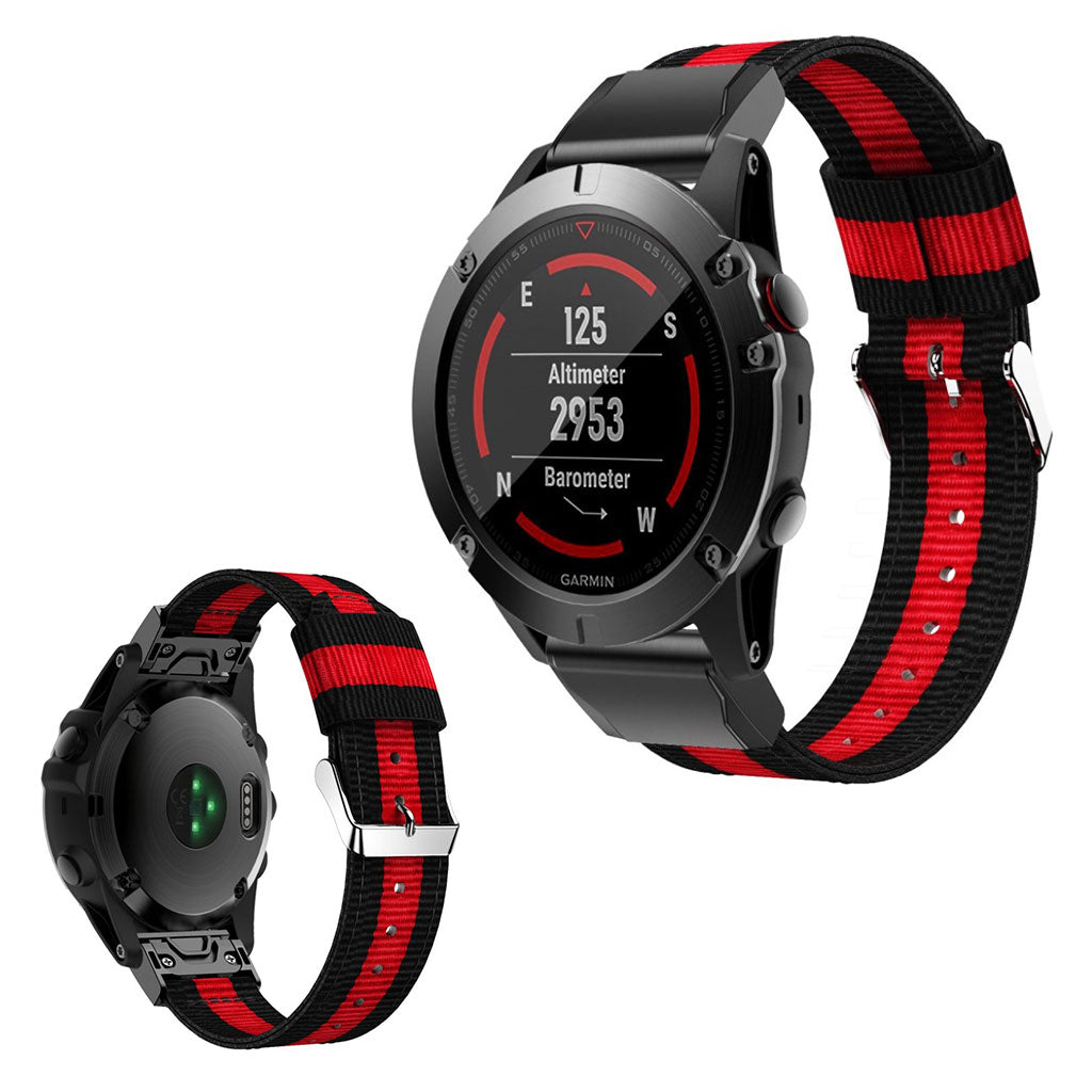 Vildt cool Garmin Venu Nylon Rem - Sort#serie_1