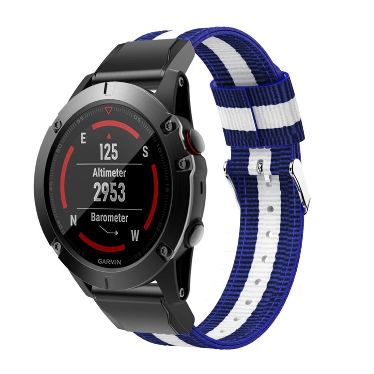 Vildt cool Garmin Venu Nylon Rem - Blå#serie_5