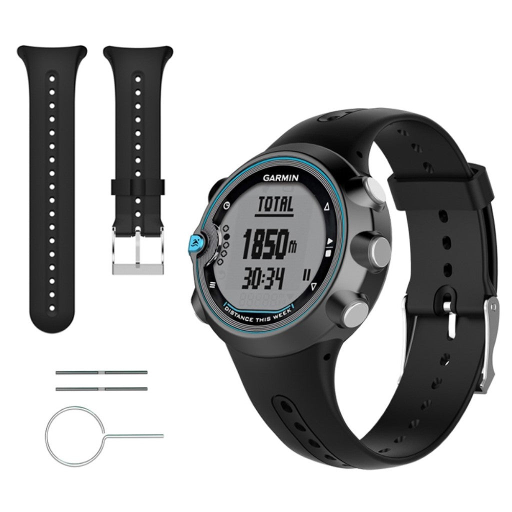 Superflot Garmin Swim Silikone Rem - Sort#serie_1