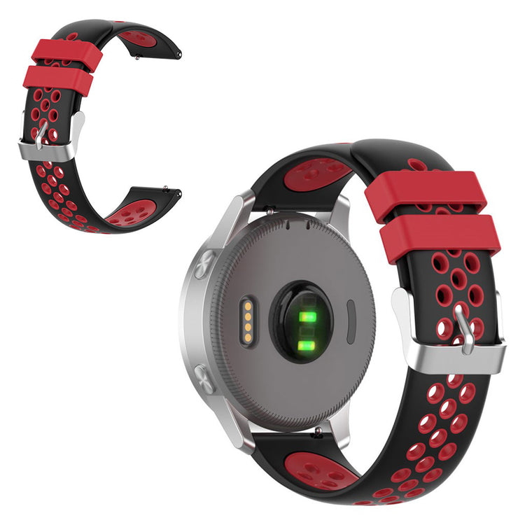 Skøn Garmin Vivoactive 4S / Garmin Vivomove 3S Silikone Rem - Rød#serie_4