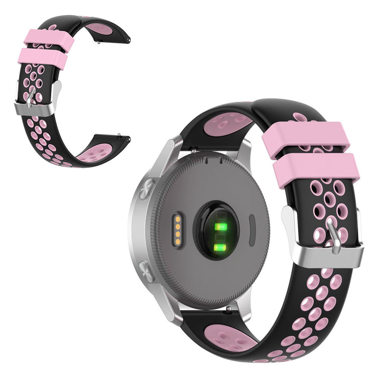 Skøn Garmin Vivoactive 4S / Garmin Vivomove 3S Silikone Rem - Pink#serie_6