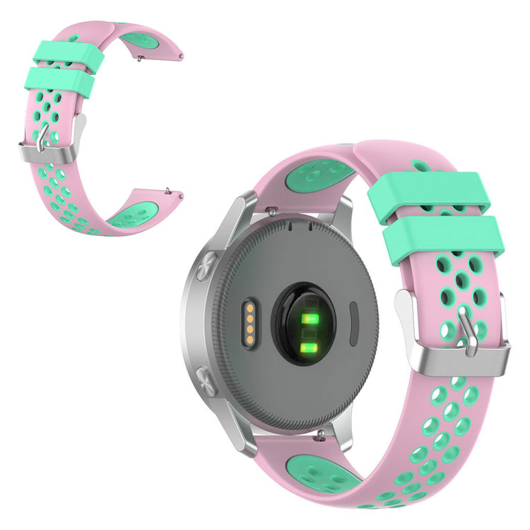 Skøn Garmin Vivoactive 4S / Garmin Vivomove 3S Silikone Rem - Flerfarvet#serie_7