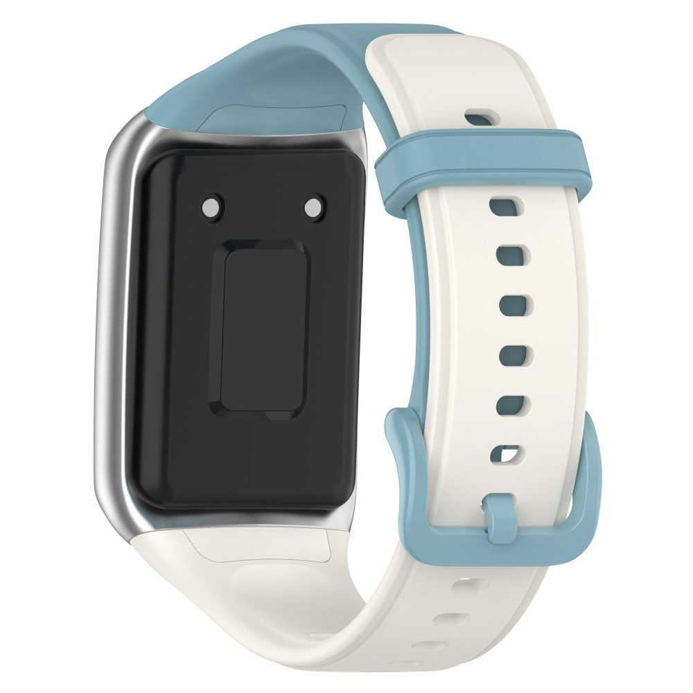 Rigtigt fed Oppo Band 2 Silikone Rem - Hvid#serie_10