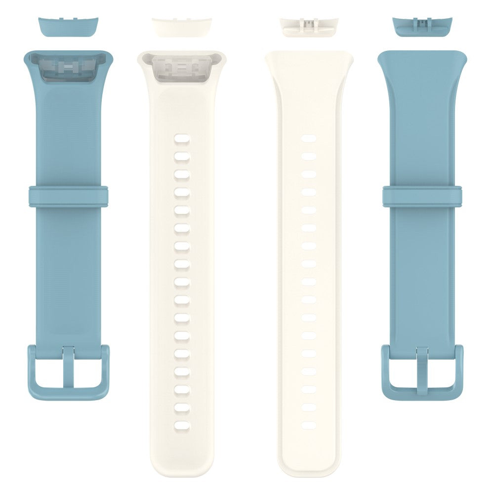 Rigtigt fed Oppo Band 2 Silikone Rem - Hvid#serie_10