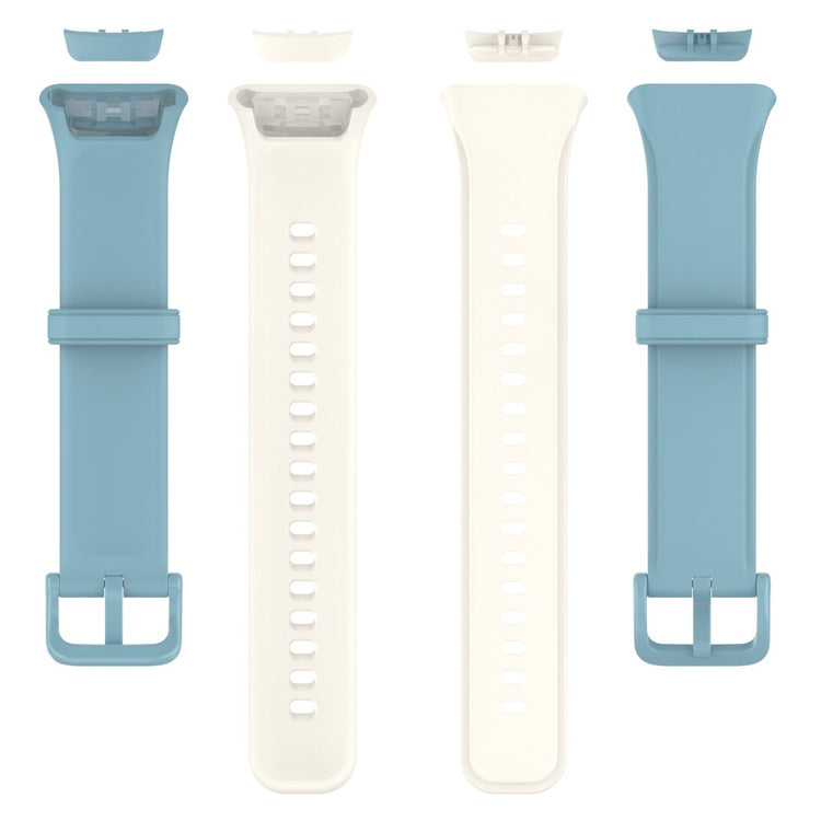Rigtigt fed Oppo Band 2 Silikone Rem - Hvid#serie_10