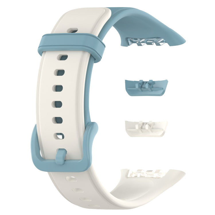 Rigtigt fed Oppo Band 2 Silikone Rem - Hvid#serie_10