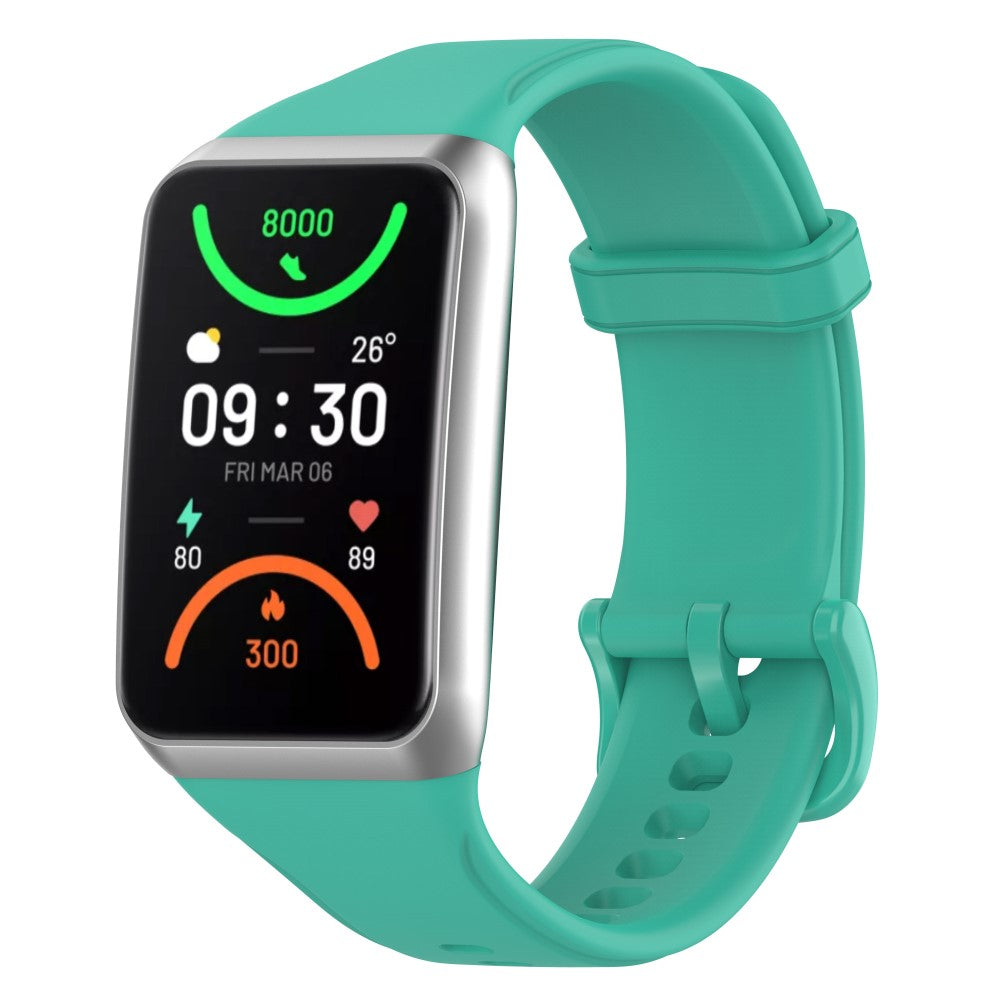 Rigtigt fed Oppo Band 2 Silikone Rem - Grøn#serie_11