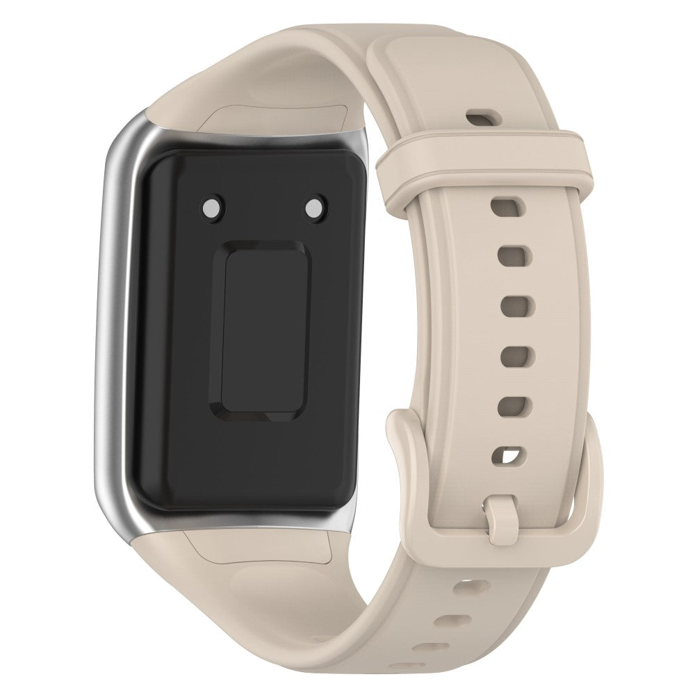 Rigtigt fed Oppo Band 2 Silikone Rem - Hvid#serie_13