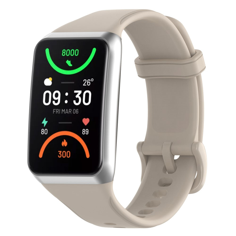 Rigtigt fed Oppo Band 2 Silikone Rem - Hvid#serie_13