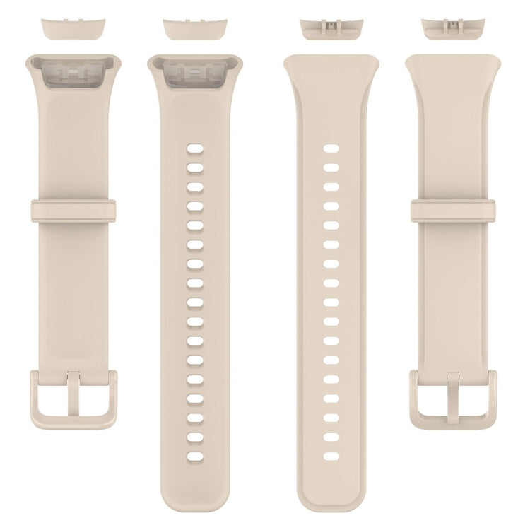 Rigtigt fed Oppo Band 2 Silikone Rem - Hvid#serie_13