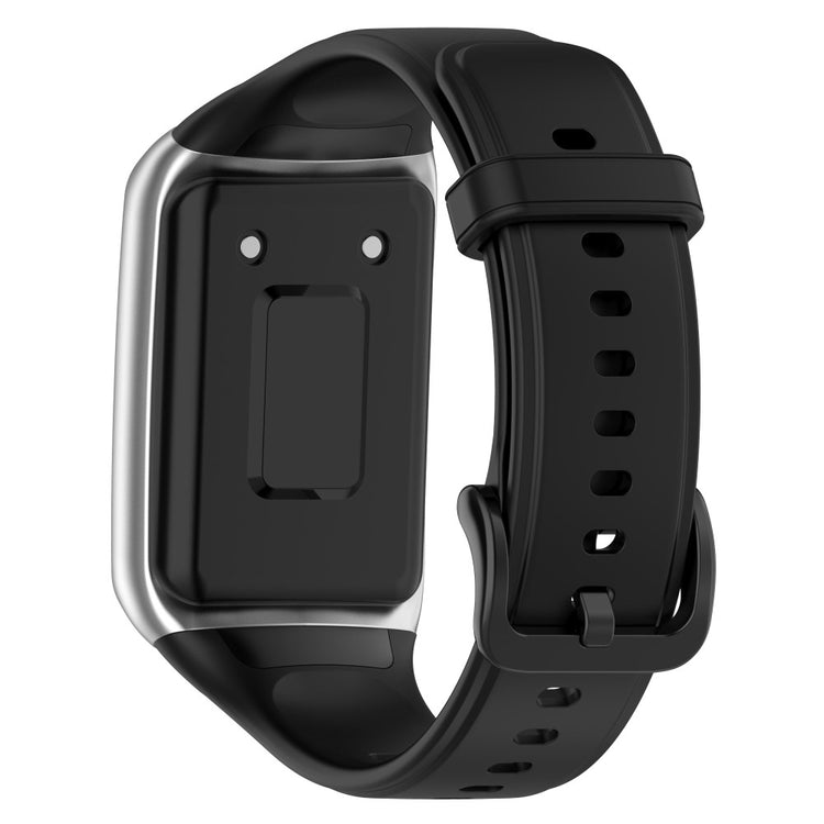 Rigtigt fed Oppo Band 2 Silikone Rem - Sort#serie_3