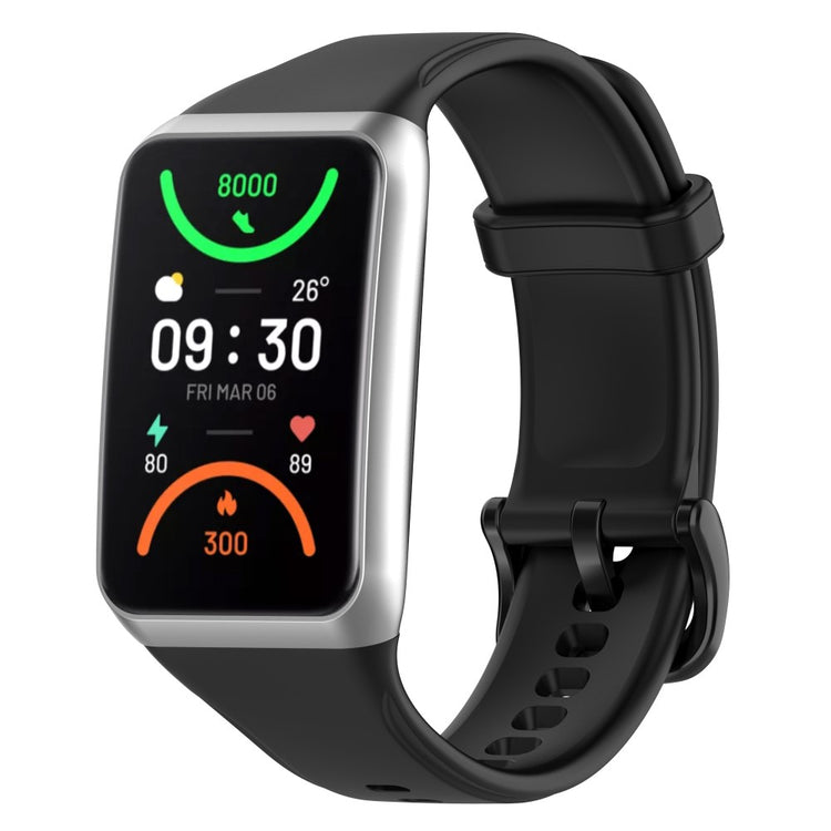 Rigtigt fed Oppo Band 2 Silikone Rem - Sort#serie_3