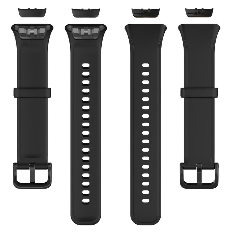 Rigtigt fed Oppo Band 2 Silikone Rem - Sort#serie_3