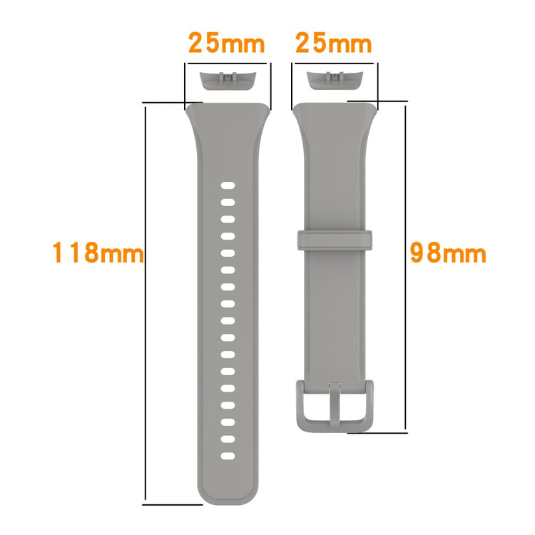 Rigtigt fed Oppo Band 2 Silikone Rem - Sort#serie_3