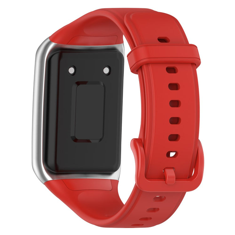 Rigtigt fed Oppo Band 2 Silikone Rem - Rød#serie_4
