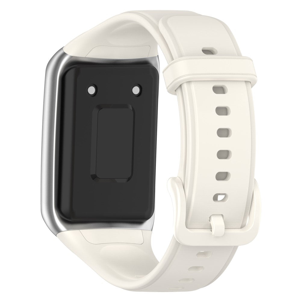 Rigtigt fed Oppo Band 2 Silikone Rem - Hvid#serie_7
