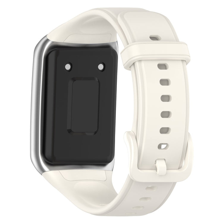 Rigtigt fed Oppo Band 2 Silikone Rem - Hvid#serie_7