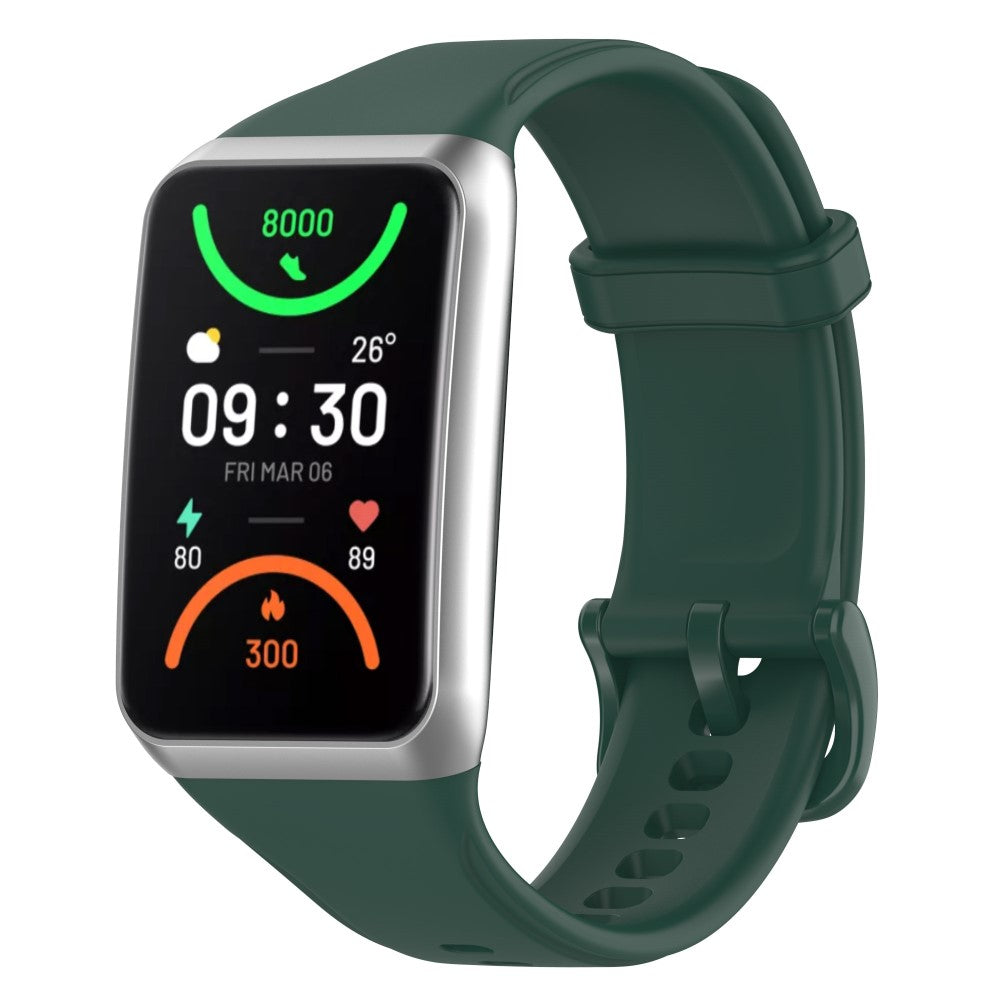 Rigtigt fed Oppo Band 2 Silikone Rem - Grøn#serie_8