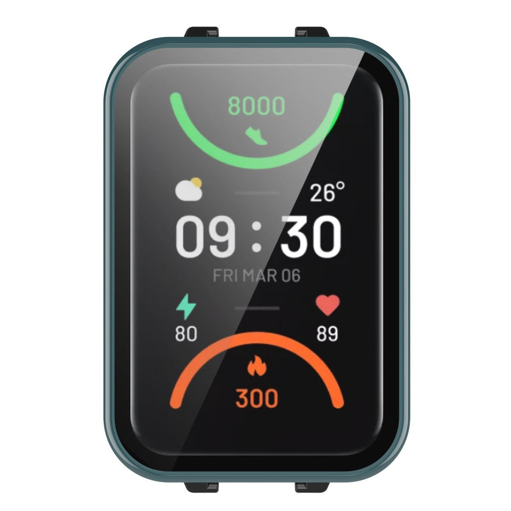 Vildt Godt Oppo Band 2 Cover med Skærmbeskytter i Plastik og Hærdet Glas - Grøn#serie_4