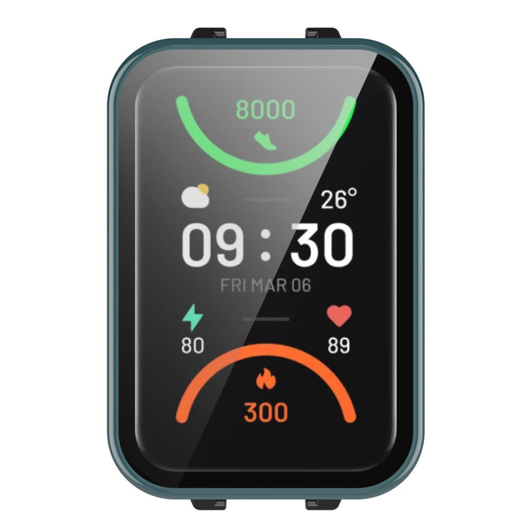 Vildt Godt Oppo Band 2 Cover med Skærmbeskytter i Plastik og Hærdet Glas - Grøn#serie_4