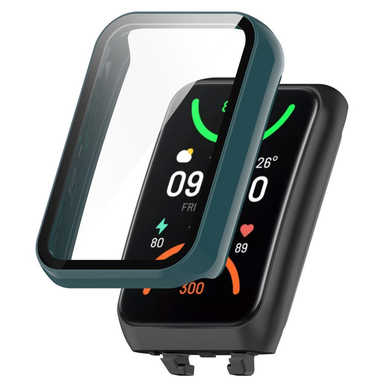 Vildt Godt Oppo Band 2 Cover med Skærmbeskytter i Plastik og Hærdet Glas - Grøn#serie_4
