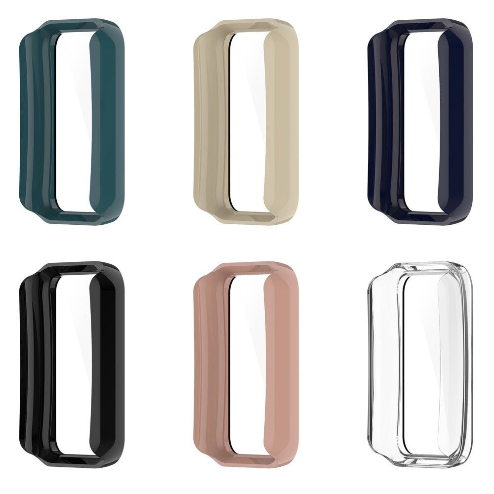 Vildt Godt Oppo Band 2 Cover med Skærmbeskytter i Plastik og Hærdet Glas - Hvid#serie_6