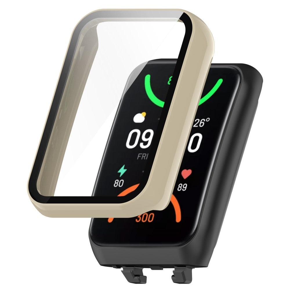 Vildt Godt Oppo Band 2 Cover med Skærmbeskytter i Plastik og Hærdet Glas - Hvid#serie_6