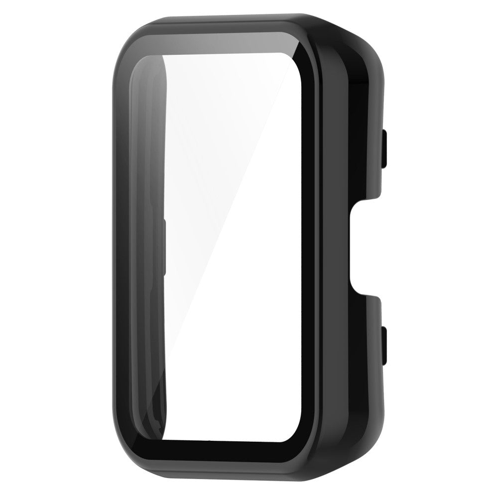 Super Pænt Oppo Watch Free Cover med Skærmbeskytter i Plastik og Hærdet Glas - Sort#serie_1