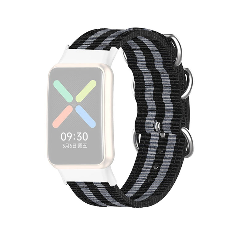 Super godt Oppo Watch Free Nylon Rem - Sort#serie_3