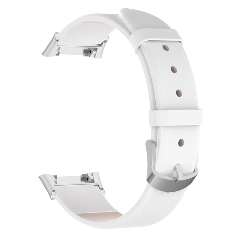 Helt vildt hårdfør Oppo Watch Free Kunstlæder Rem - Hvid#serie_1
