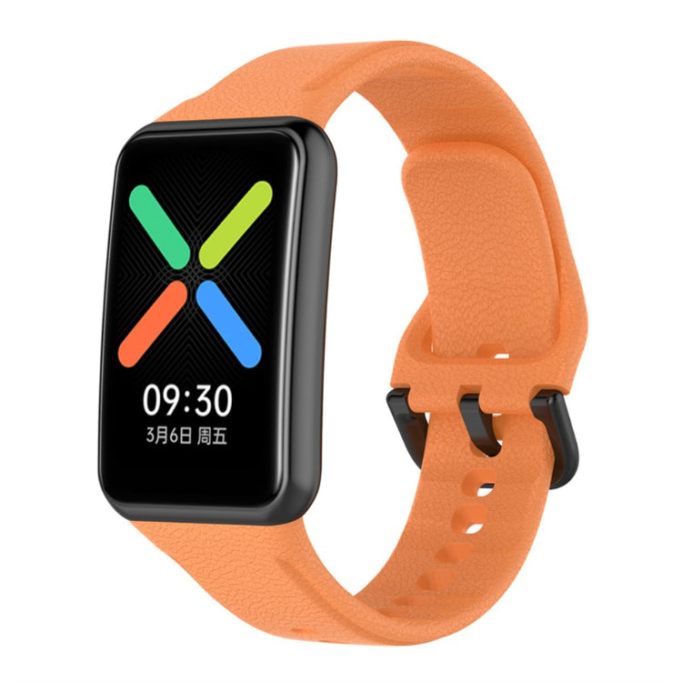 Super skøn Oppo Watch Free Silikone Rem - Orange#serie_3