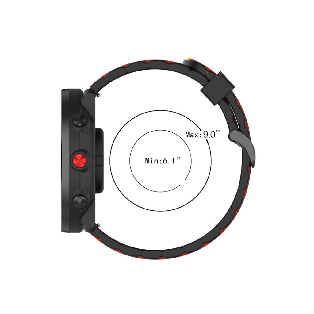 Helt vildt sejt Polar Grit X / Polar Vantage M Silikone Rem - Sort#serie_1