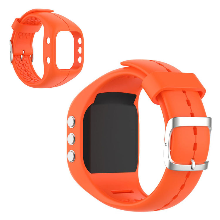 Vildt smuk Polar A300 Silikone Rem - Orange#serie_3