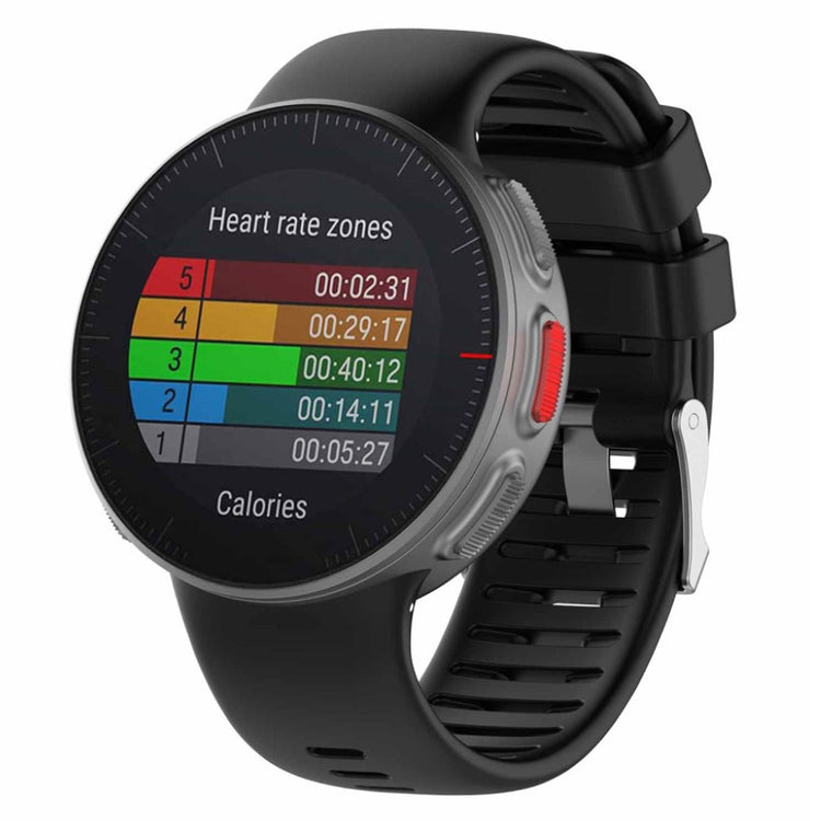 Helt vildt sejt Polar Vantage V Silikone Rem - Sort#serie_1